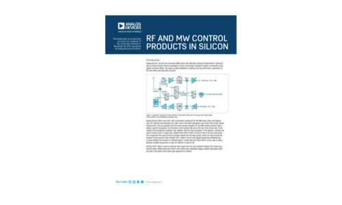 RF AND MW CONTROL PRODUCTS IN SILICON