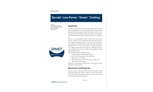 SynJet: Low-Power “Green” Cooling